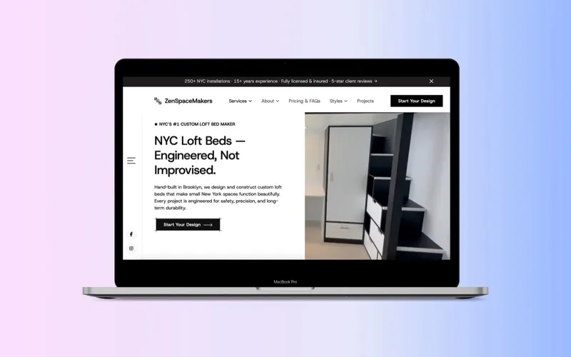 The LoftBedNYC website